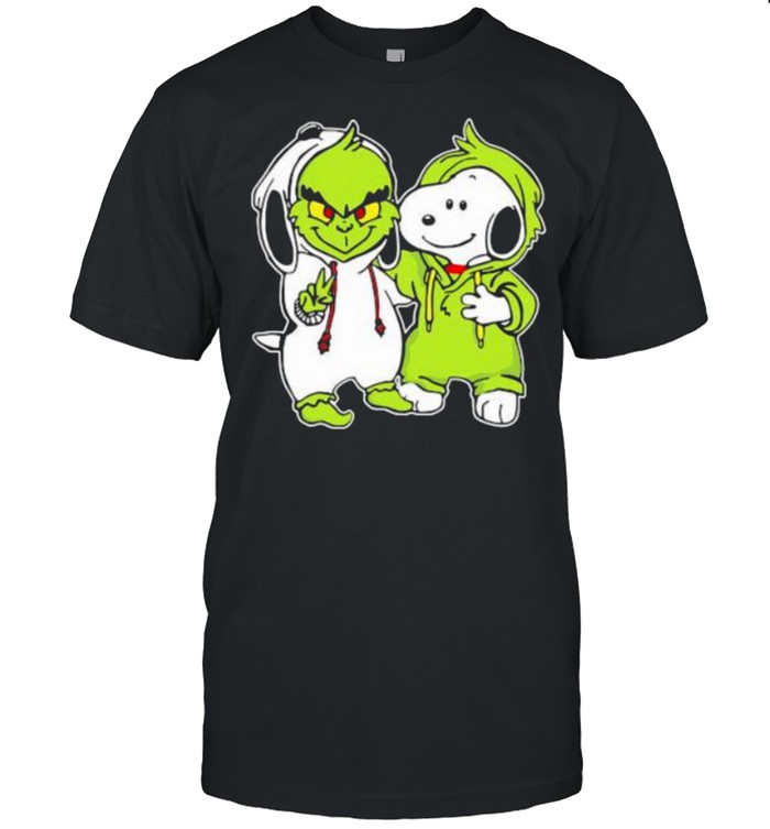 Snoopy And Grinch  Classic Men's T-shirt