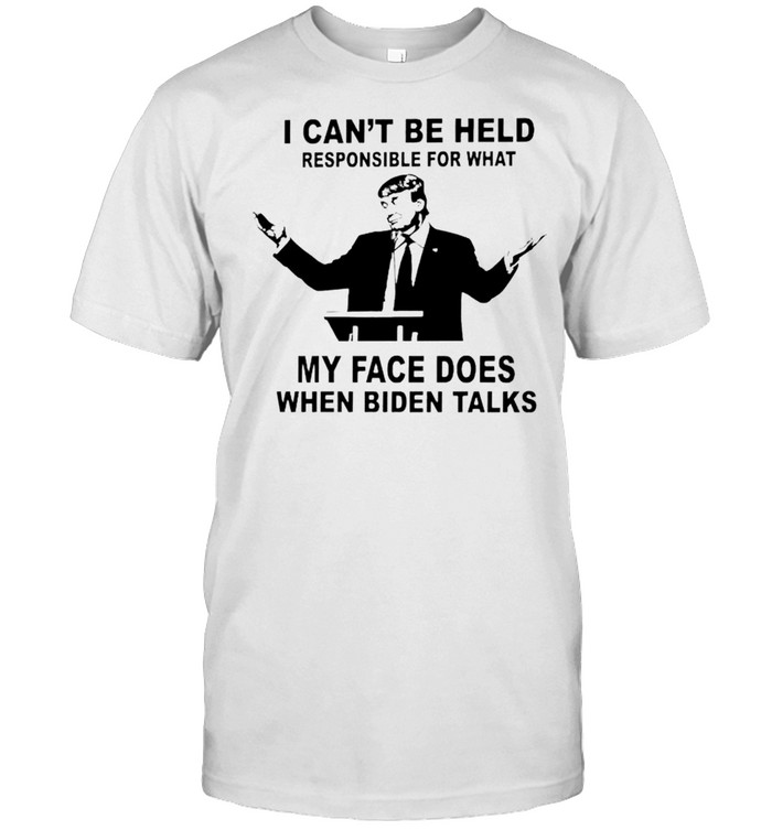 Trump I can’t be held responsible what my face does when Biden talks shirt Classic Men's T-shirt