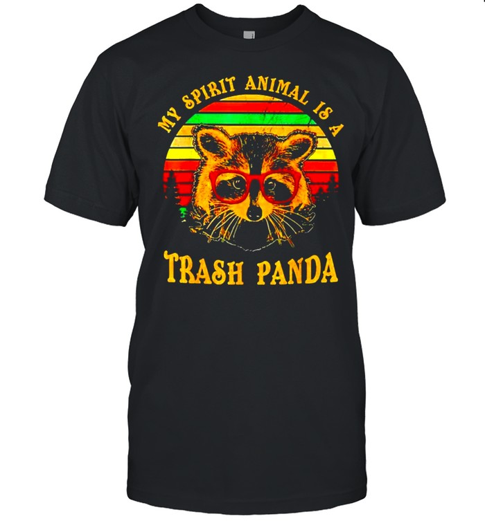 Raccoon my spirit animal is a trash panda vintage shirt Classic Men's T-shirt