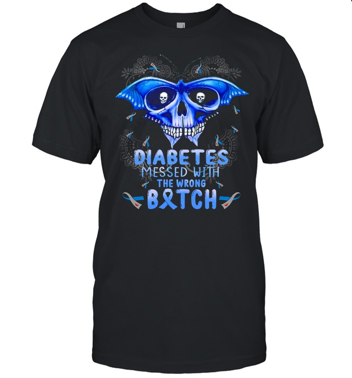 Diabetes messed with the wrong bitch shirt Classic Men's T-shirt