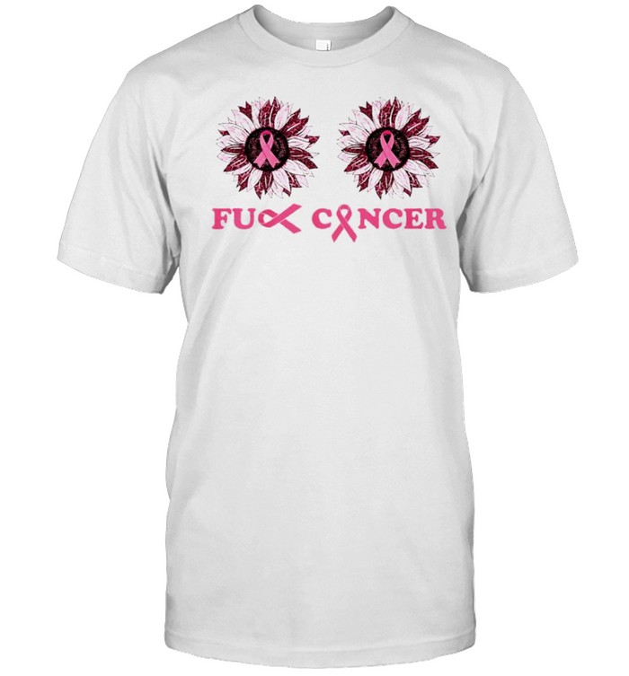Boobs sunflower fuck breast cancer shirt Classic Men's T-shirt