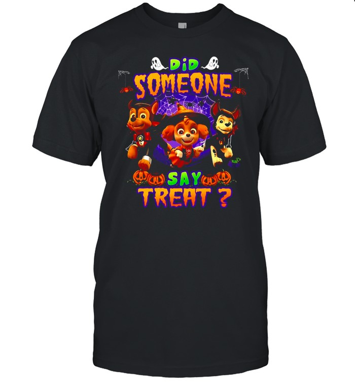 Paw Patrol Did Someone Say Treat Halloween T-shirt Classic Men's T-shirt