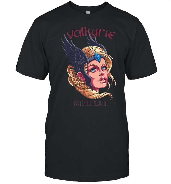 Valkyrie Pretty But Violent Wikinger Schild Maiden  Classic Men's T-shirt