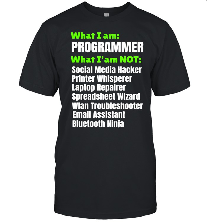 What I Am A Programmer Developer I Am Not  Classic Men's T-shirt