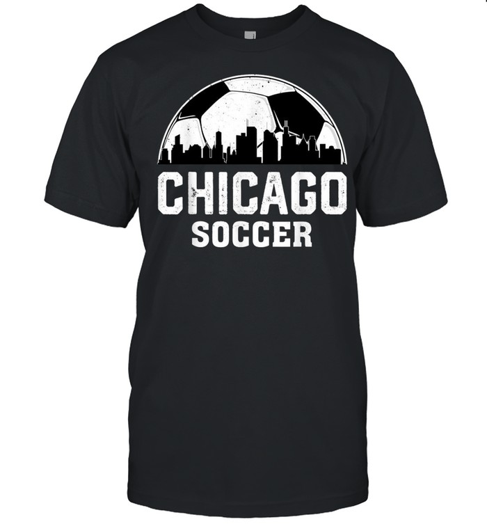 Retro Vintage Chicago City Soccer Football Sports shirt Classic Men's T-shirt