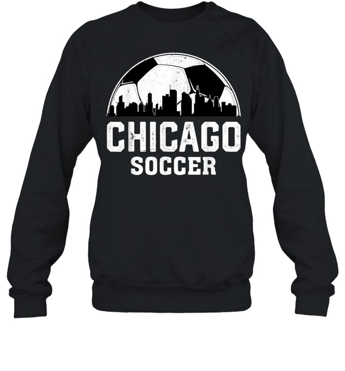 Retro Vintage Chicago City Soccer Football Sports shirt Unisex Sweatshirt