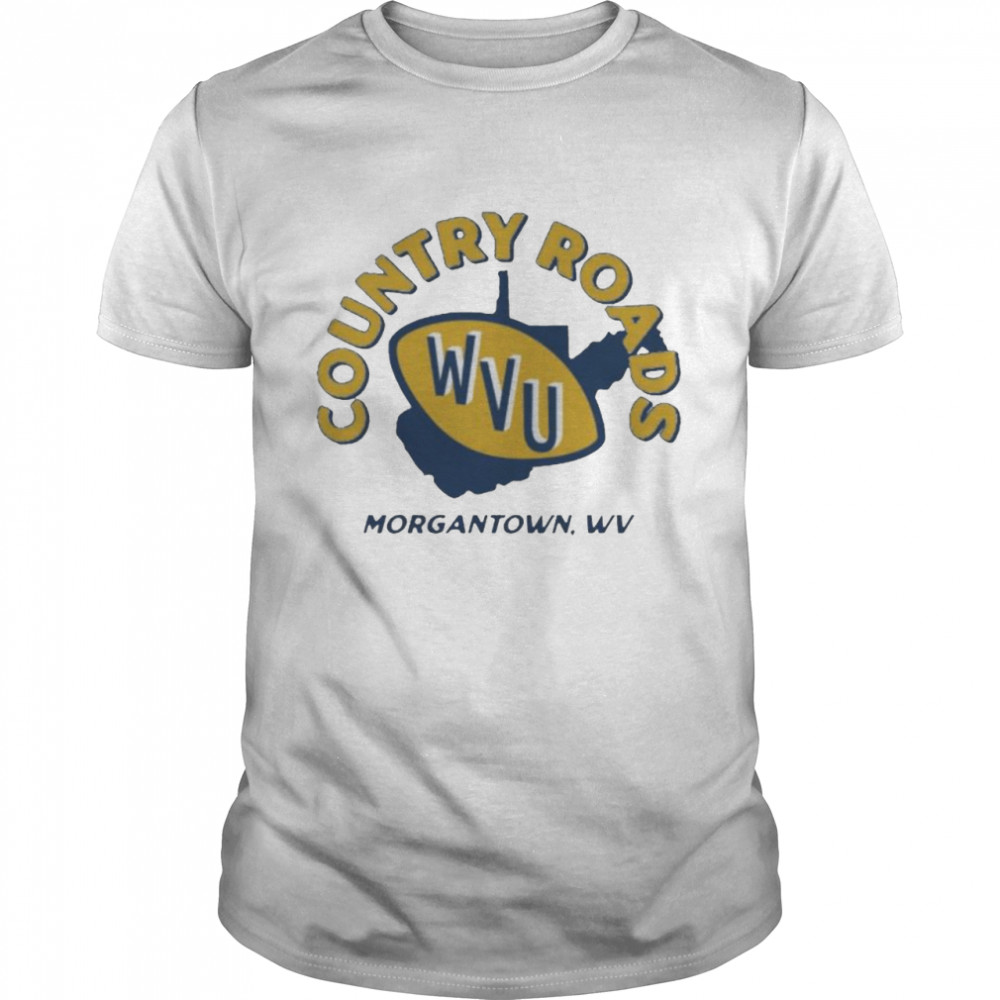 WVU Country Roads Vintage Football Morgantown shirt Classic Men's T-shirt