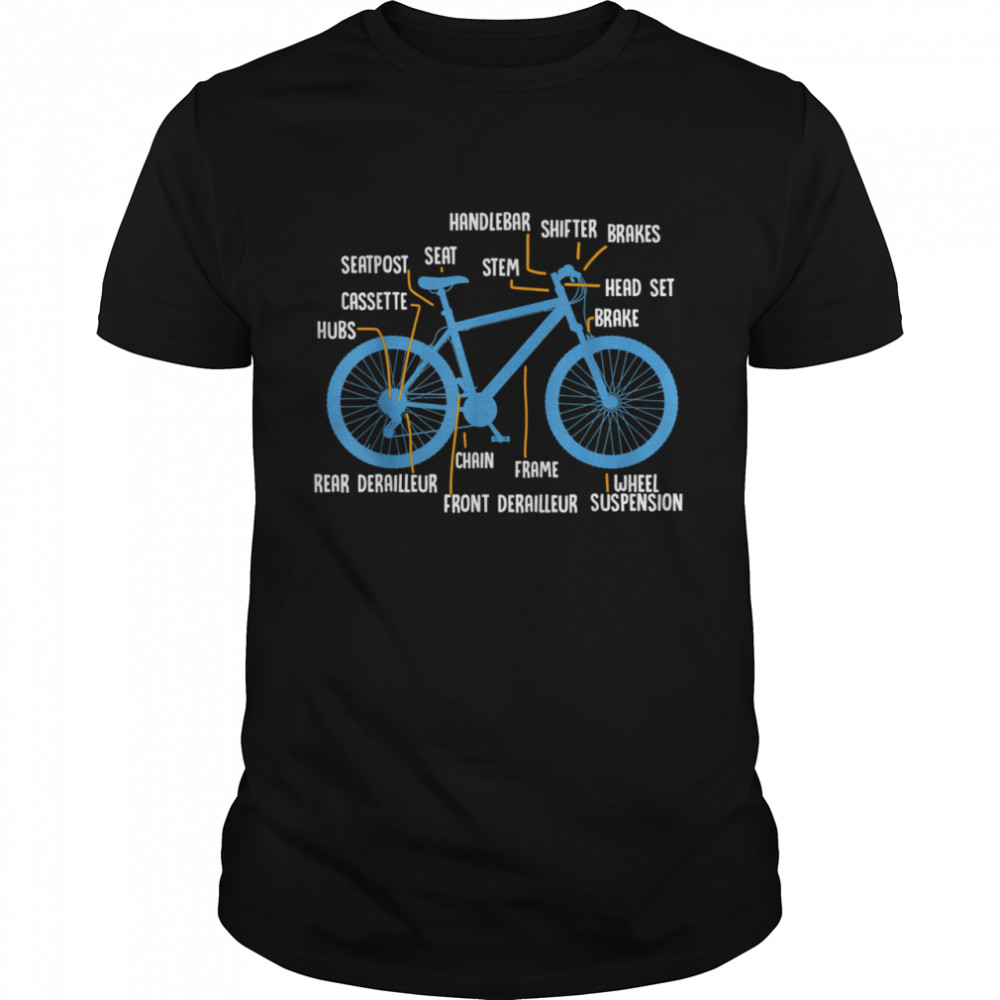 Mountainbike Retro MTB Downhill Fahrrad Biker Trail Hopper  Classic Men's T-shirt