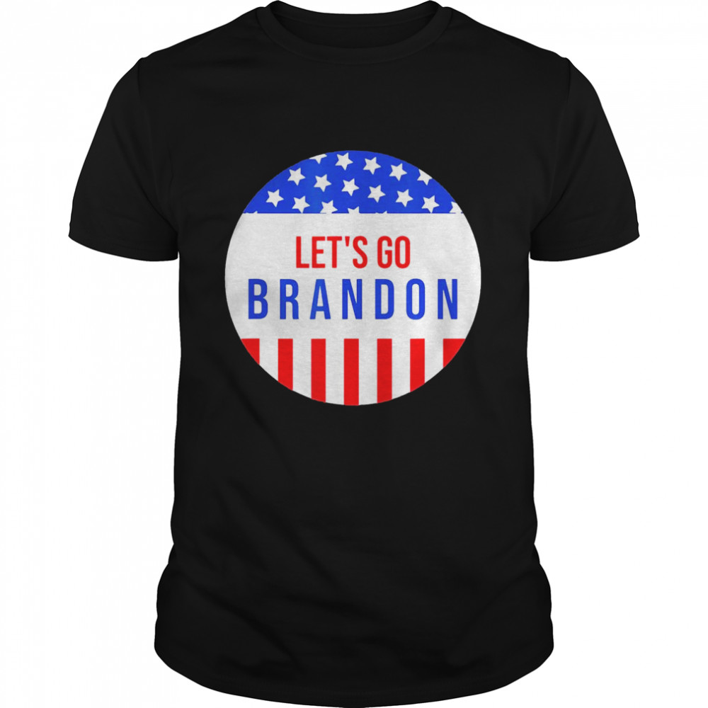 Anti Joe Biden Lets Go Brandon American Flag Impeach 46 T- Classic Men's T-shirt