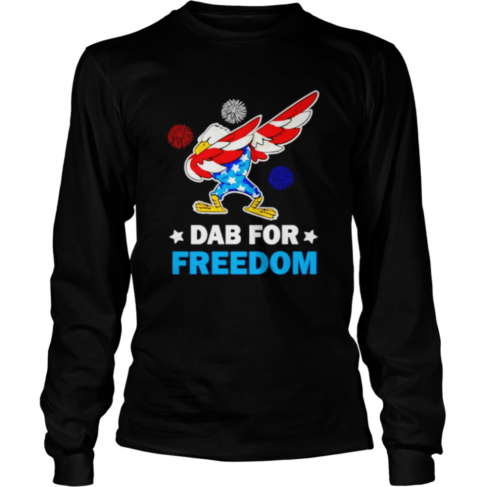 dab for freedom Eagle United States dabbing shirt Long Sleeved T-shirt