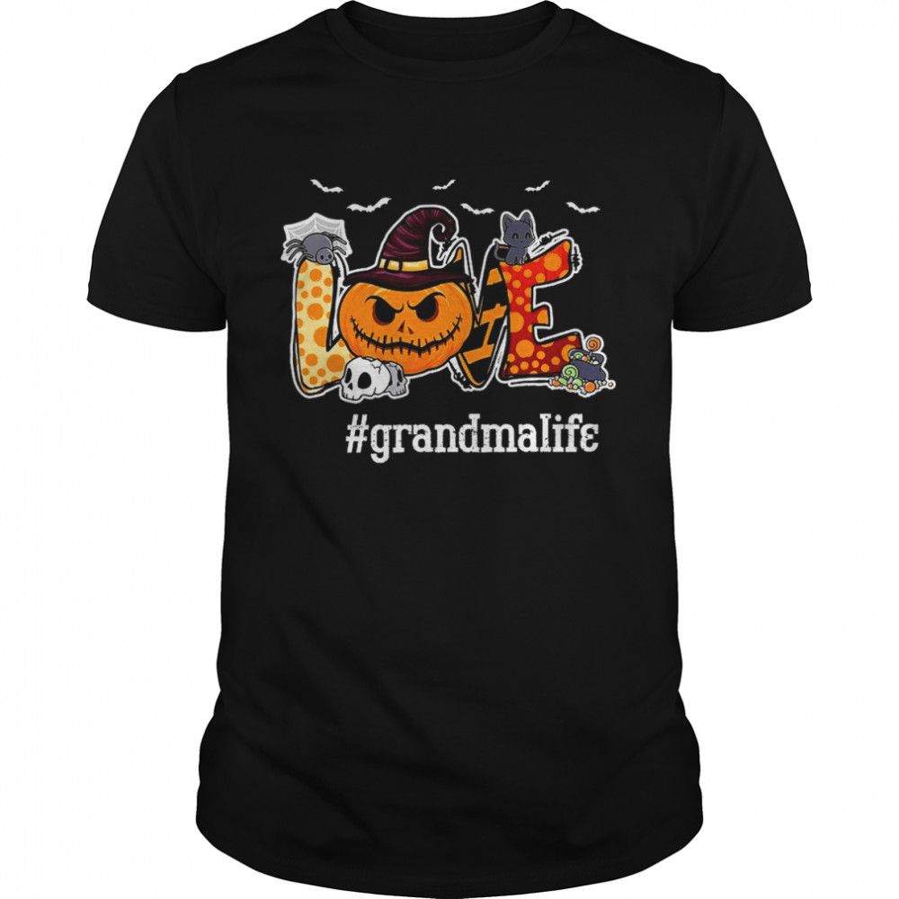 Love Pumpkin Grandma Life Happy Halloween  Classic Men's T-shirt