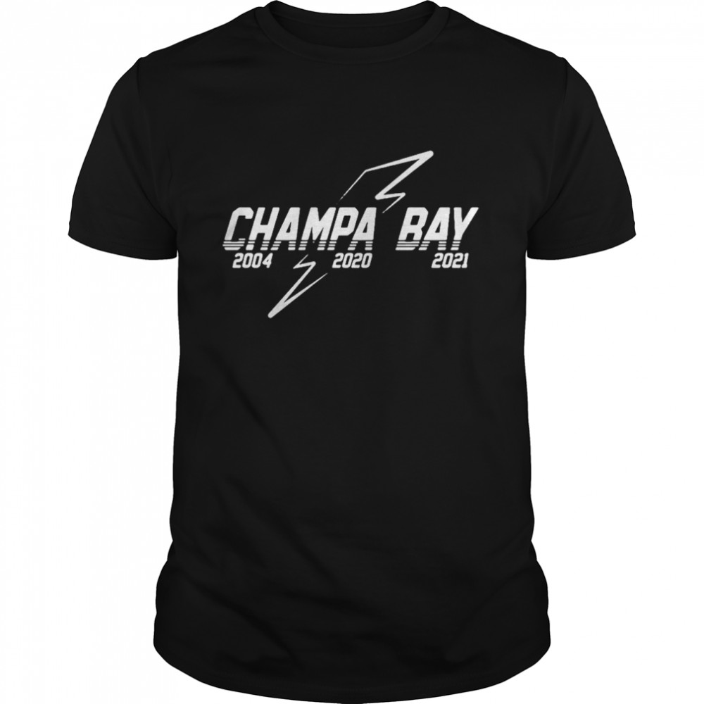 Tampa Bay Lightning Champa Bay 2004 2020 2021 T-shirt Classic Men's T-shirt