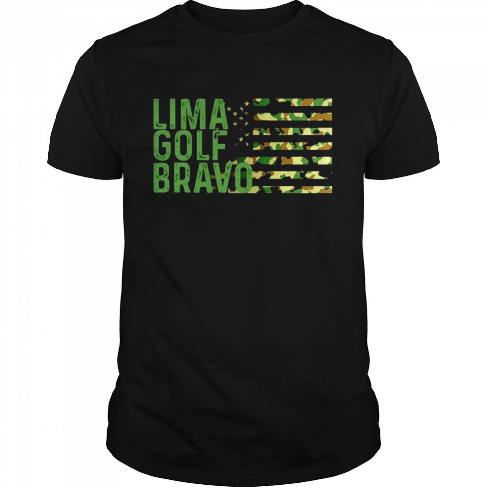 Lima Golf Bravo American flag shirt Classic Men's T-shirt