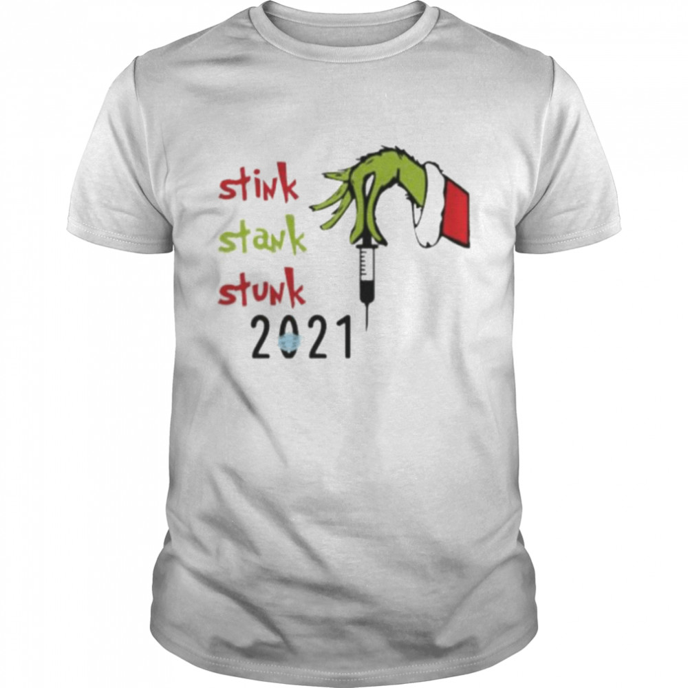 Grinch Hand stink stank stunk 2021 christmas shirt Classic Men's T-shirt