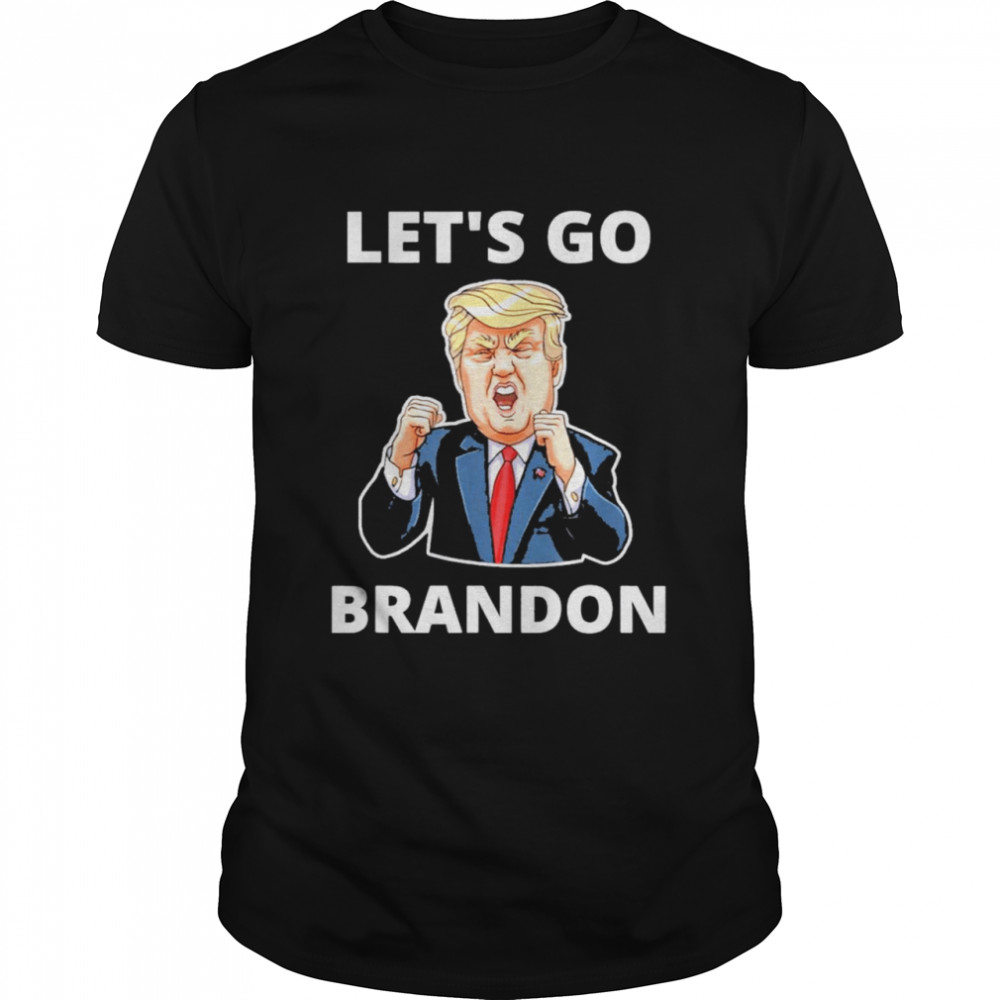 Let’s Go Brandon Trump America Flag Anti Biden Impeach 2021 s Classic Men's T-shirt