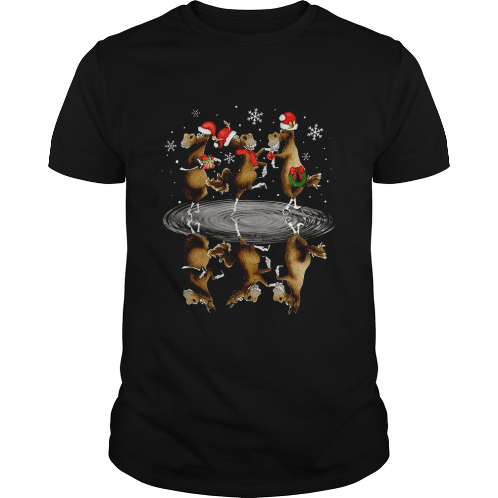 Illusion Horse Dancing Christmas  Classic Men's T-shirt