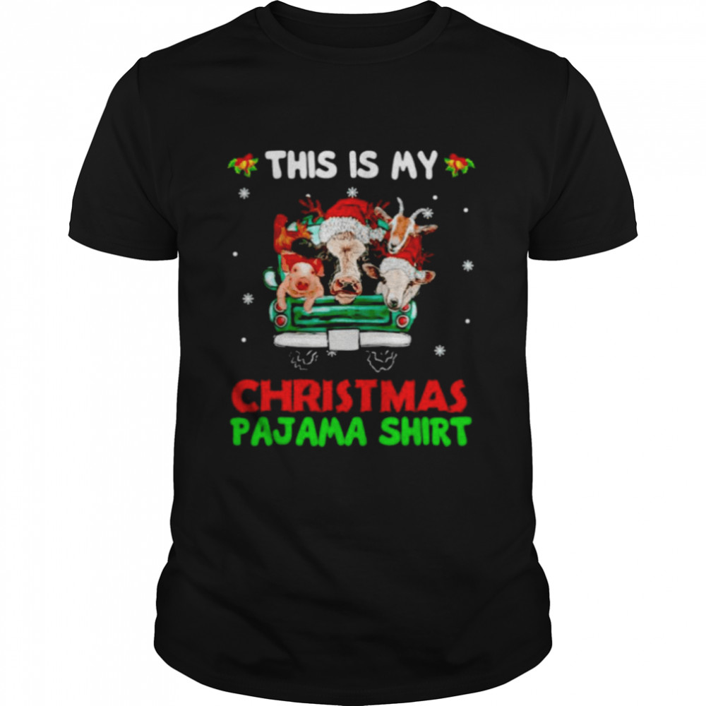 Nice animals farm this is my Christmas pajama shirt Classic Men's T-shirt