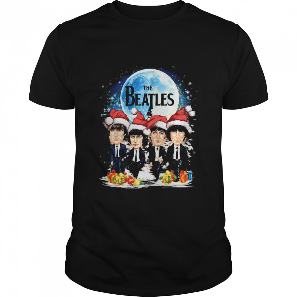 The Beatles Band Member Moon Santa Christmas Sweater  Classic Men's T-shirt