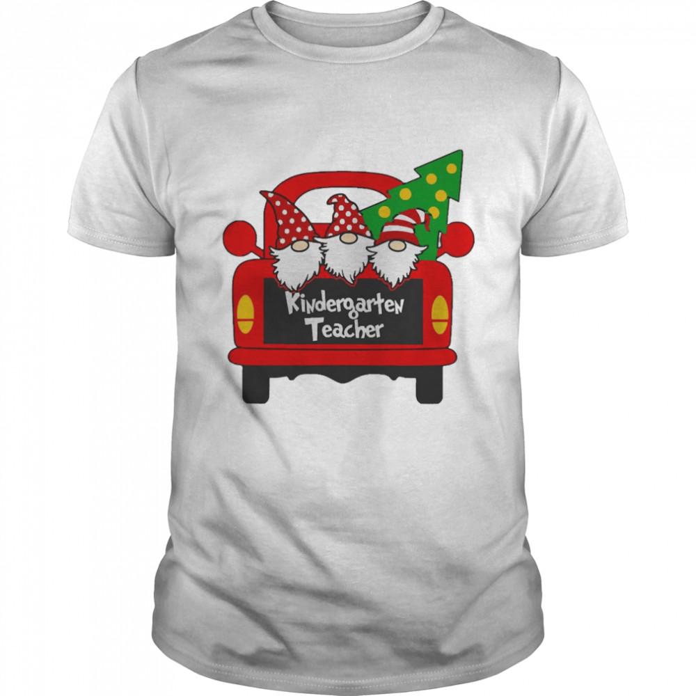 Merry Christmas Kindergarten Teacher Christmas Sweater  Classic Men's T-shirt