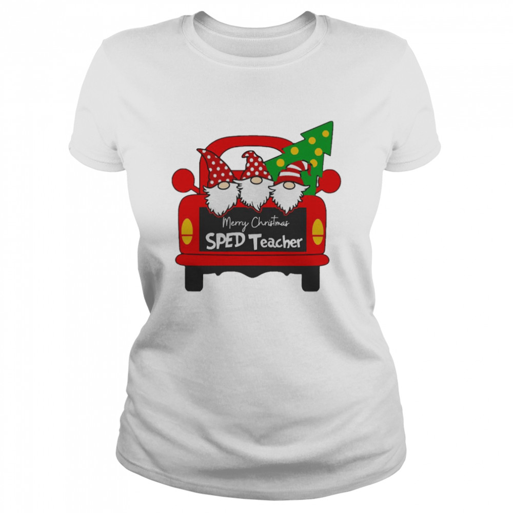 Merry Christmas SPED Teacher Christmas Sweater  Classic Women's T-shirt