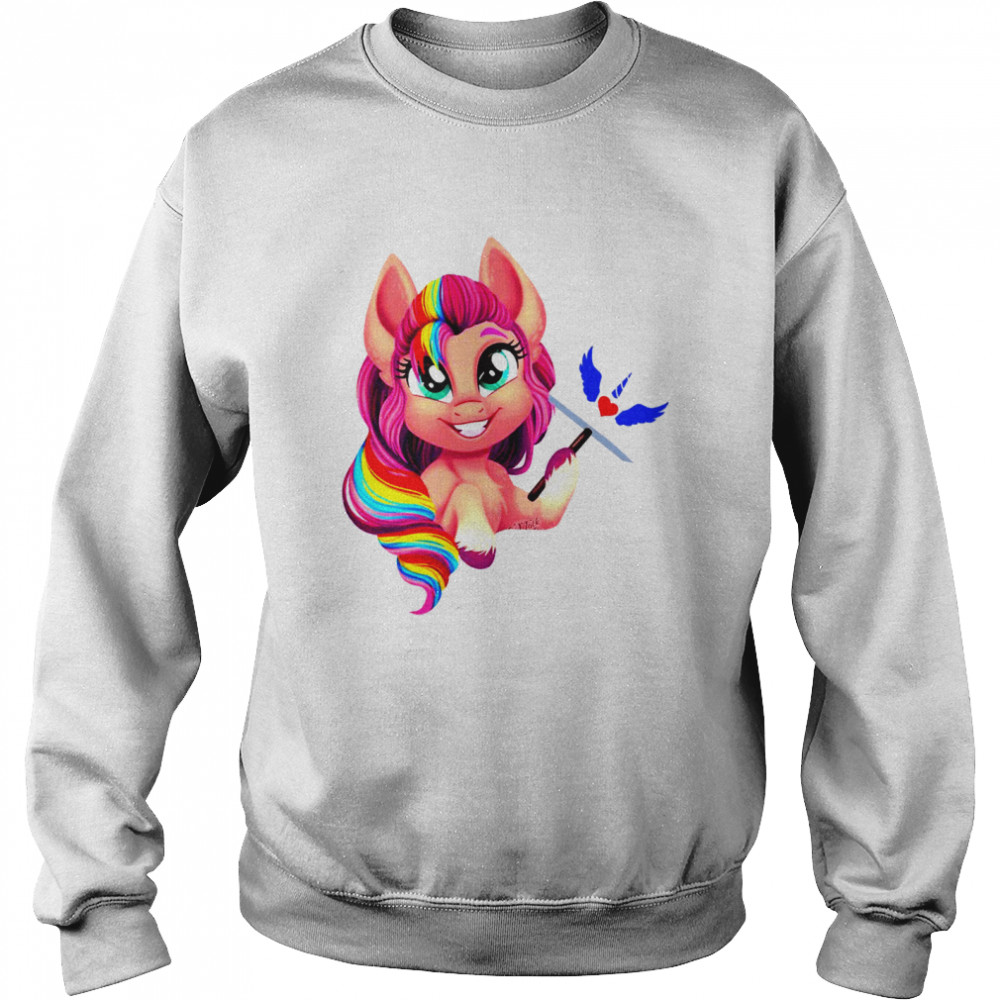 Unicorn Sunny Chibi shirt Unisex Sweatshirt