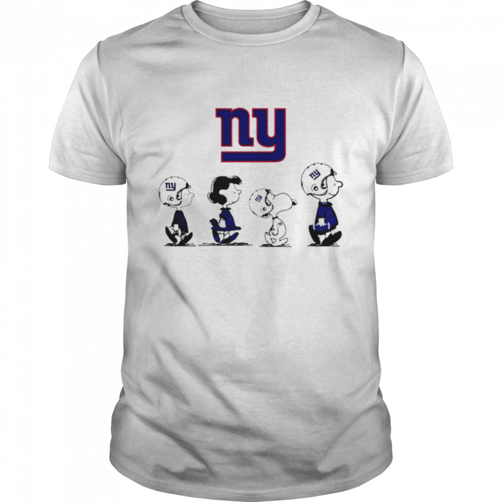 New York Giants Snoopy Charlie Brown Super Bowl Peanuts shirt Classic Men's T-shirt