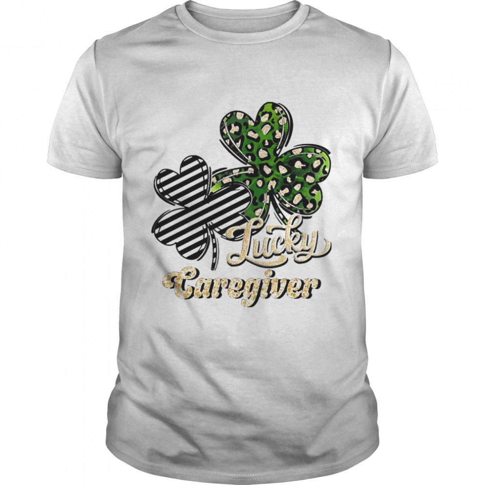 St Patrick’s Day Lucky Caregiver Clover  Classic Men's T-shirt