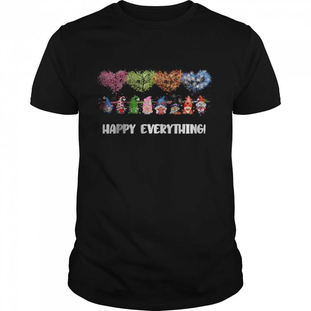 Happy Everything Gnomes Every Seasons All Year Tree T- Classic Men's T-shirt