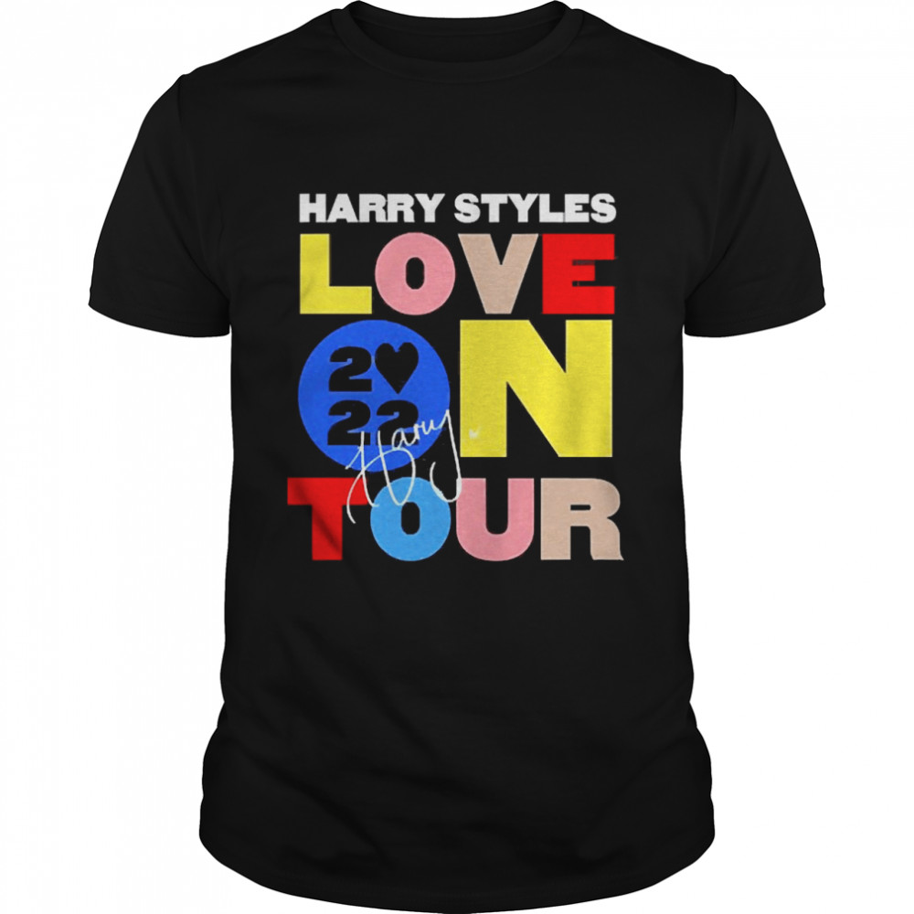 Harry Styles Love 2022 On Tour Signature  Classic Men's T-shirt