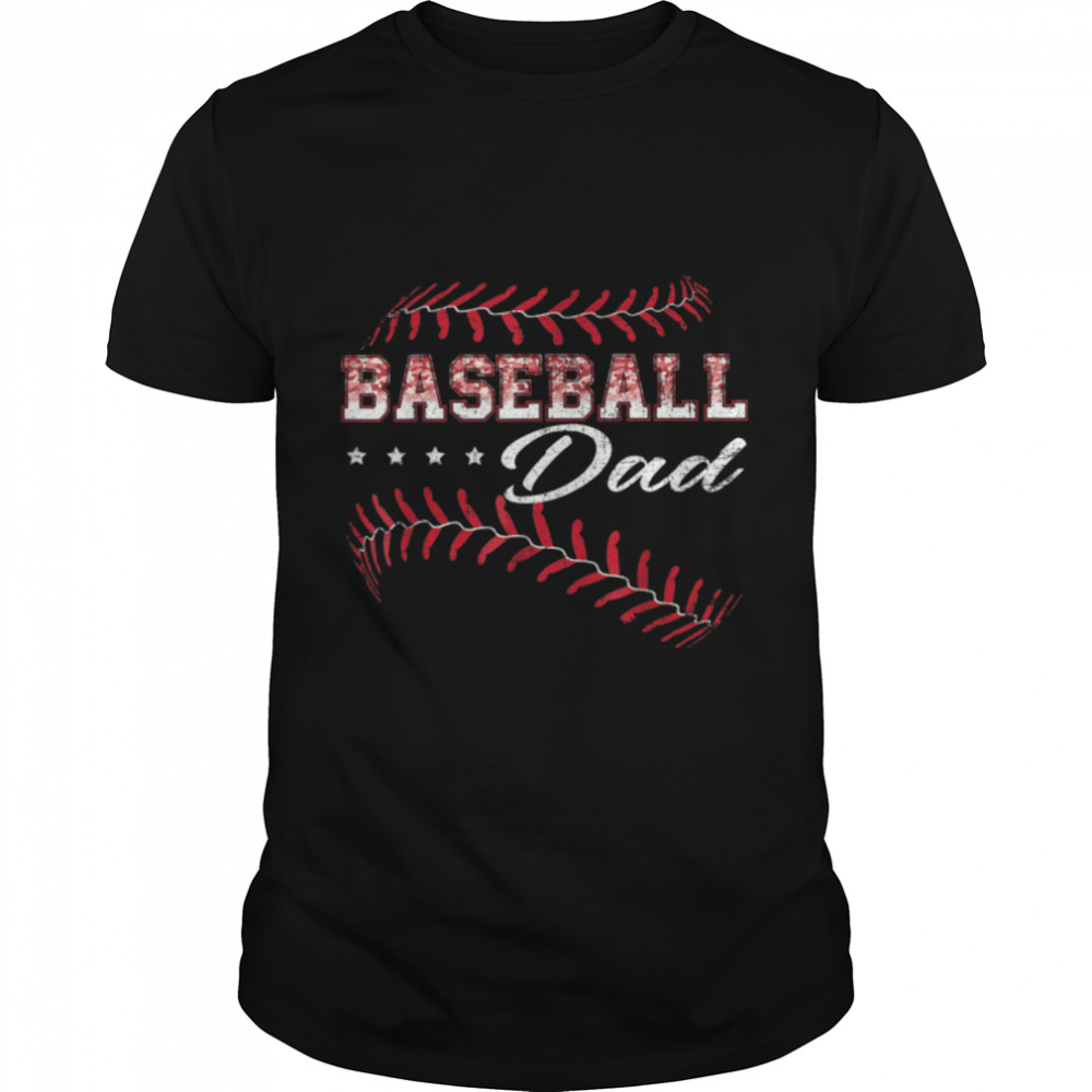 Baseball Dad Funny Baseball Player Sports Fathers Day T- B0B363G9WX Classic Men's T-shirt