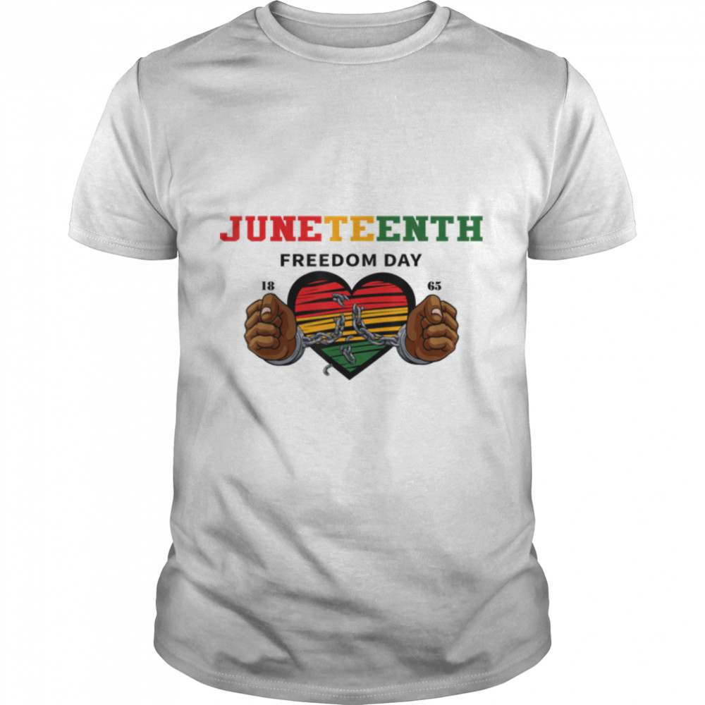Happy Juneteenth Celebrating Black Freedom 1865 African T- B0B35SLP2Y Classic Men's T-shirt