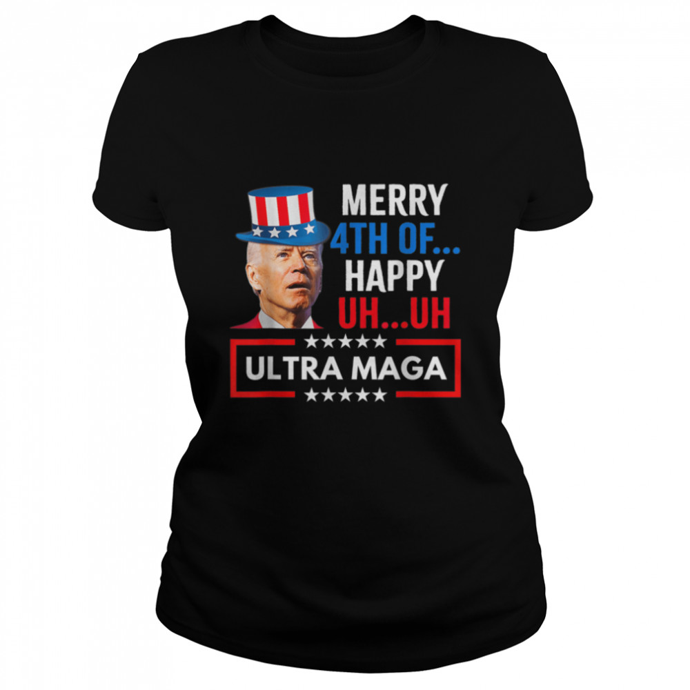 4th Of Father Day Funny Trump Biden Ultra Maga Tee Men Women T- B0B3DT9GCV Classic Women's T-shirt