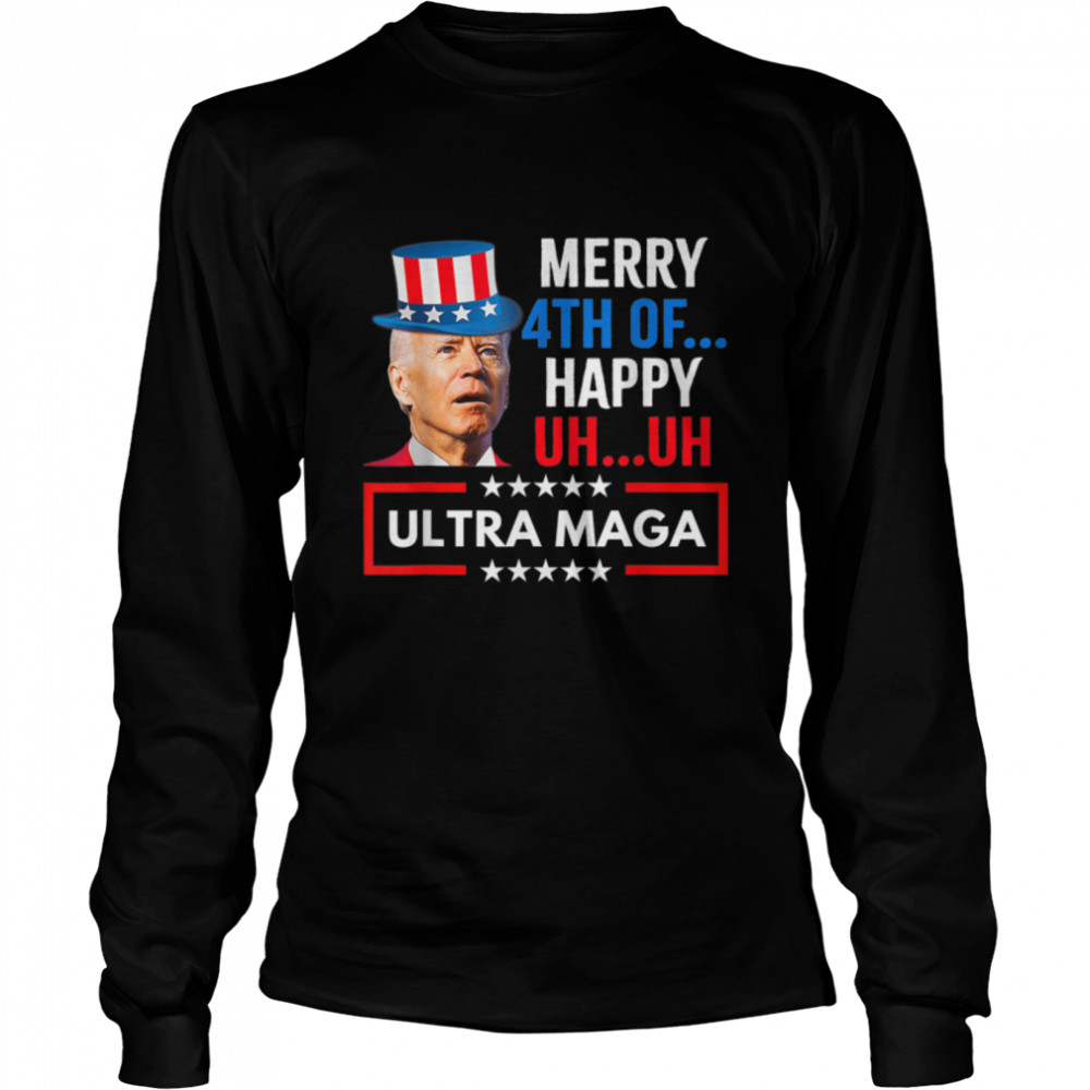 4th Of Father Day Funny Trump Biden Ultra Maga Tee Men Women T- B0B3DT9GCV Long Sleeved T-shirt