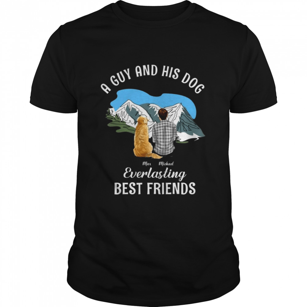 A guy and his dog everlasting best friends shirt Classic Men's T-shirt