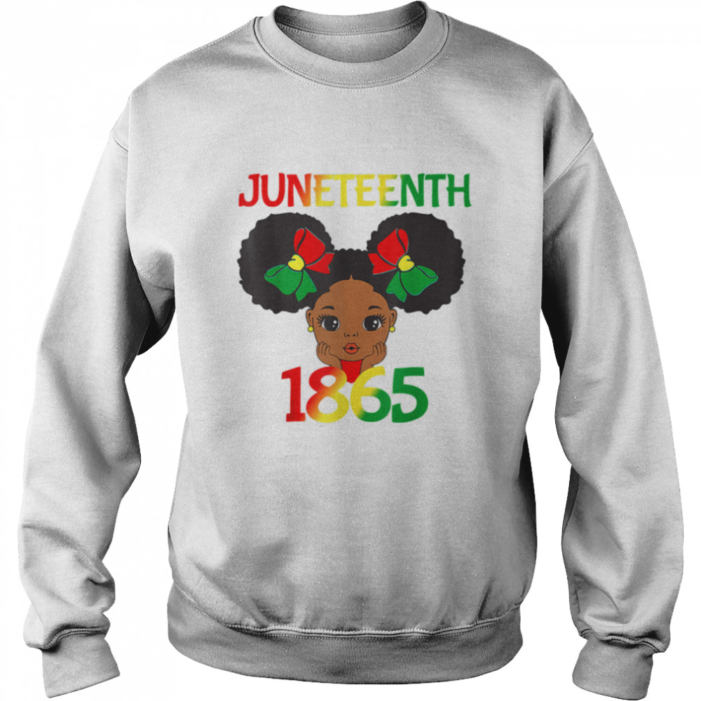 Black Girl Juneteenth 1865 Kids Toddlers Celebration T- B0B3DLS4D2 Unisex Sweatshirt