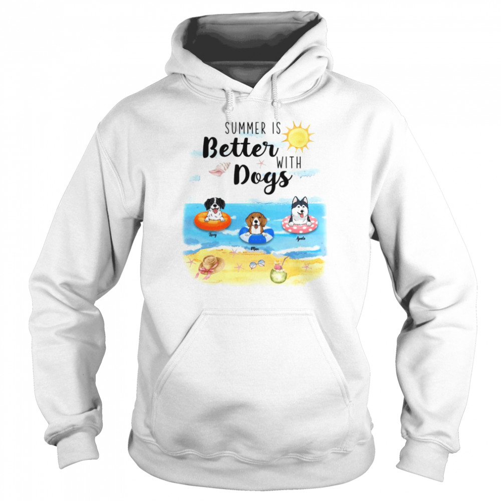 Dogs  - Summer is better with dogs  Unisex Hoodie