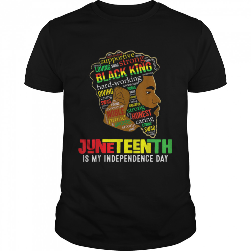 Juneteenth Is My Independence Day Black King Fathers Day Men T- B0B3DLWFS4 Classic Men's T-shirt