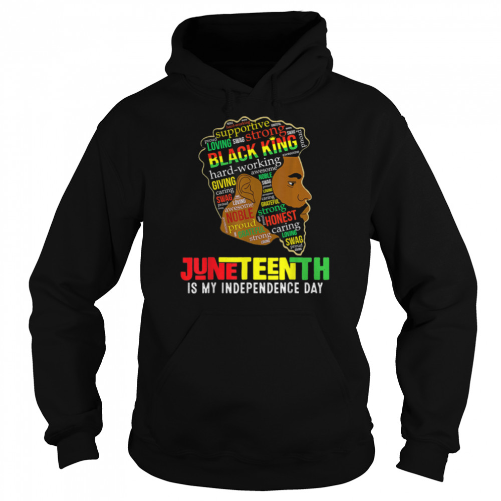 Juneteenth Is My Independence Day Black King Fathers Day T- B0B3DMKYFP Unisex Hoodie