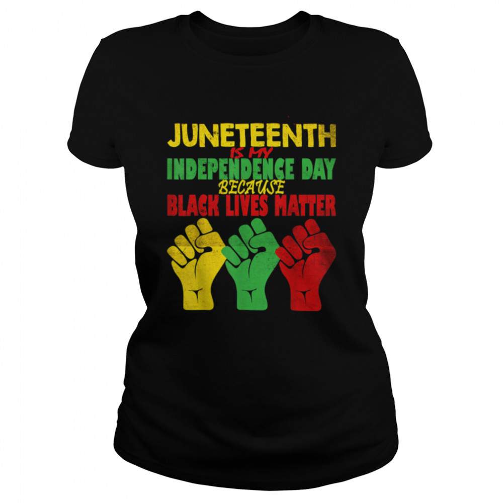 Juneteenth Is My Independence Day Free ish since 1865 T- B0B3DNTM42 Classic Women's T-shirt
