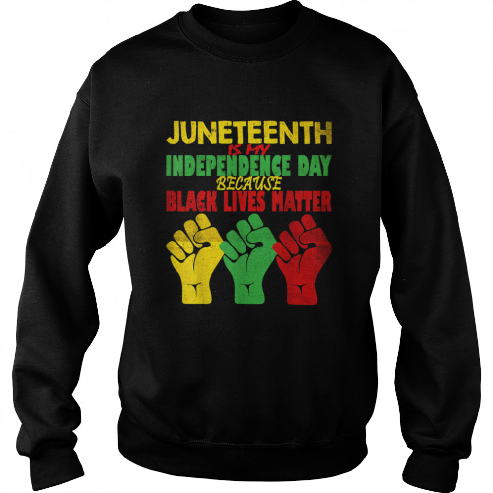 Juneteenth Is My Independence Day Free ish since 1865 T- B0B3DNTM42 Unisex Sweatshirt