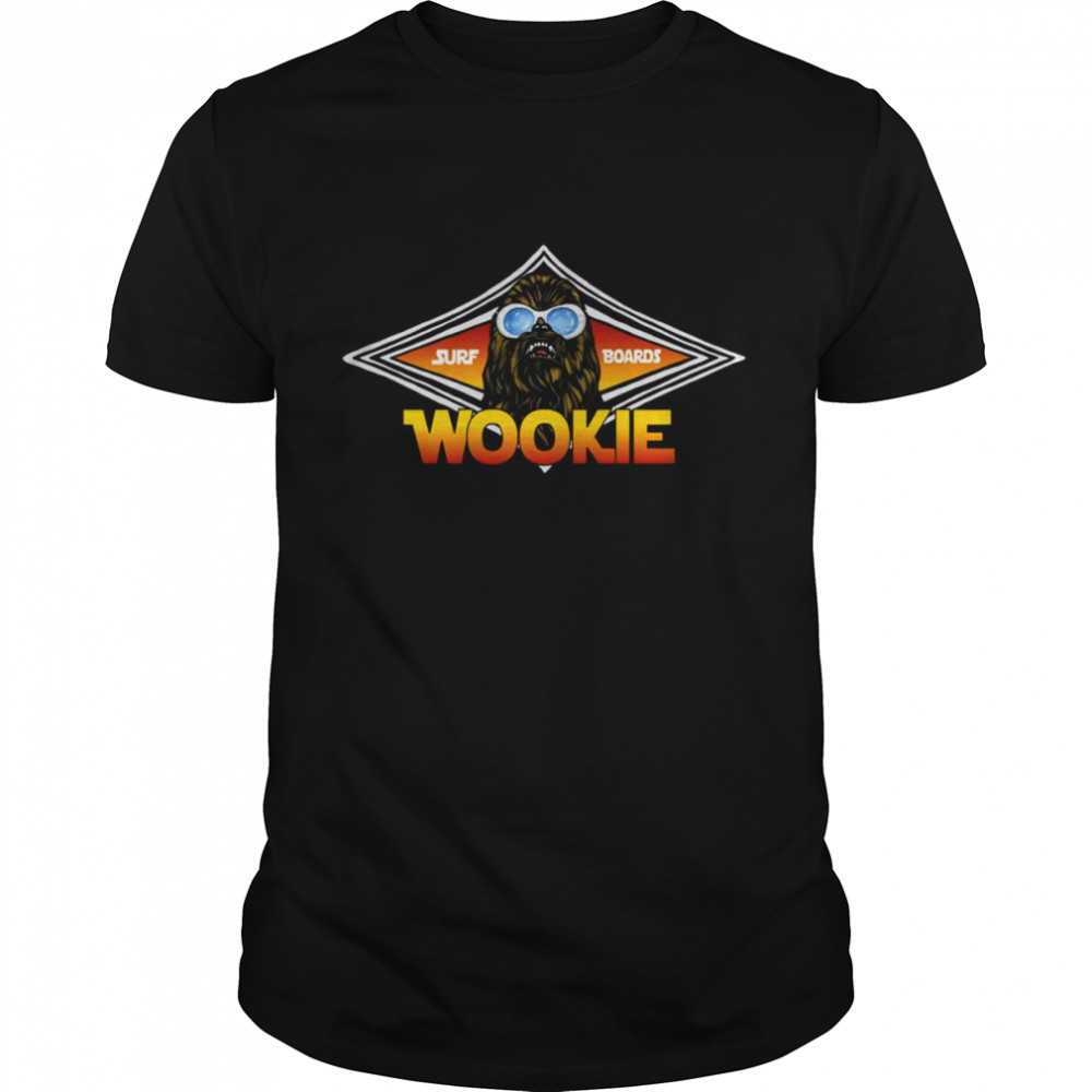 Wookie Surf Boards Retro Chewie Chewbacca Star Wars Tribute Vintage shirt
