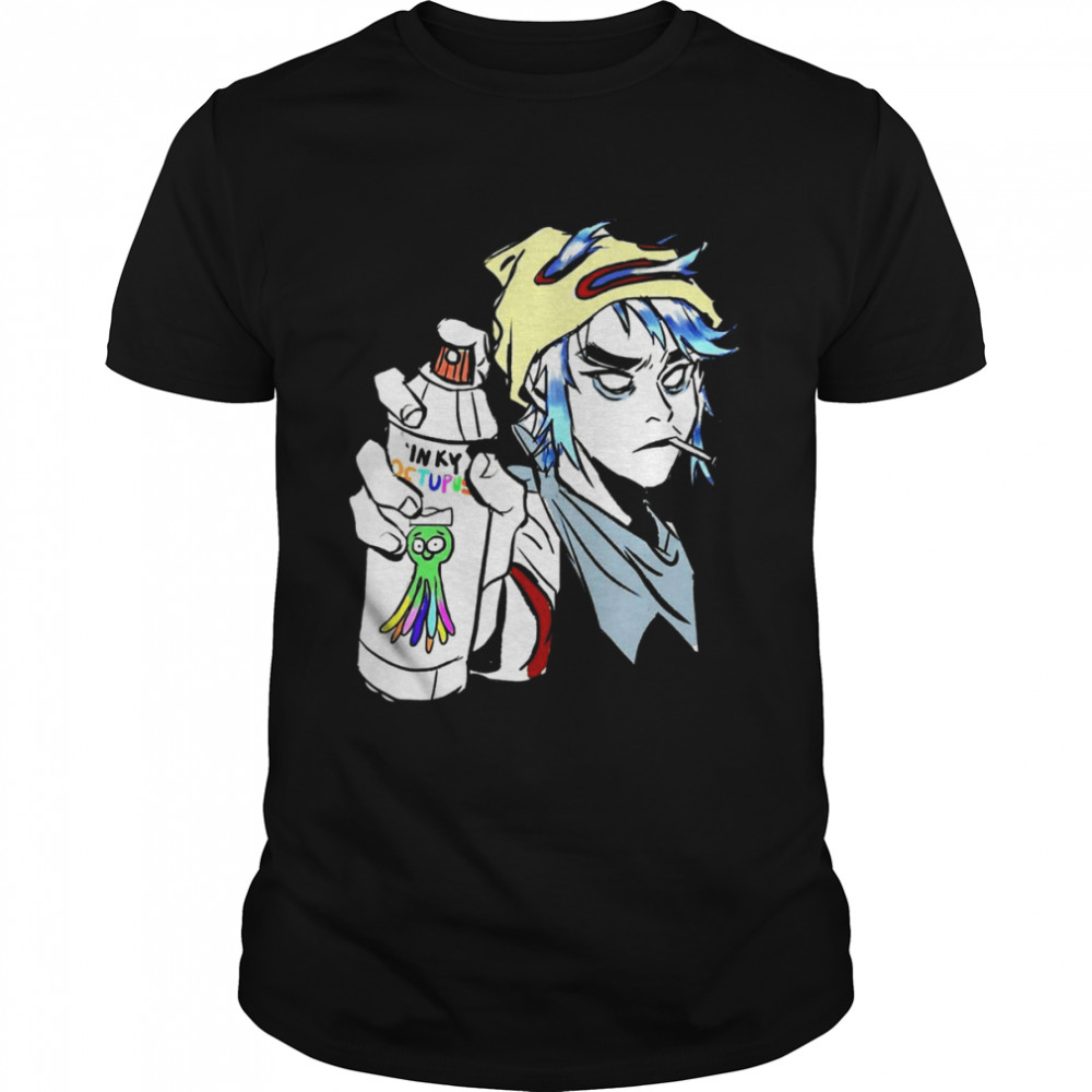 Inky Octupus Gorillaz shirt