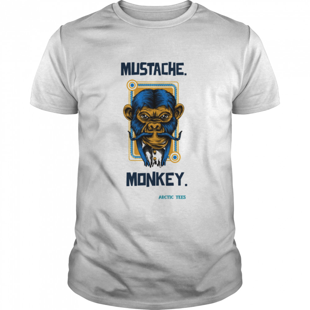 Mustache Monkey Photographic Style shirt