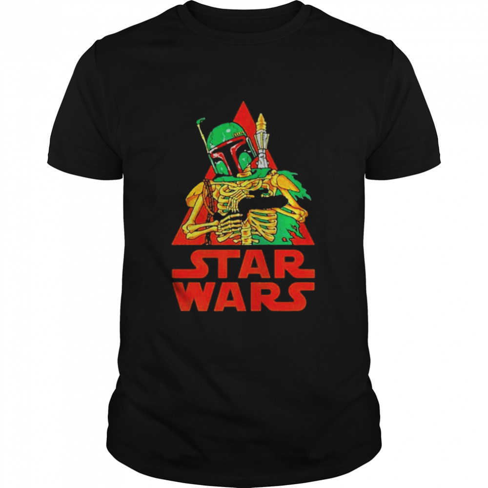 Skeleton Boba Fett Halloween shirt