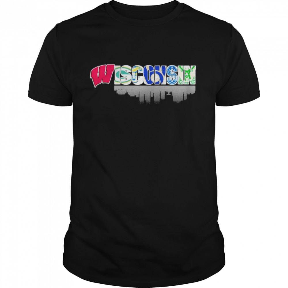 Wisconsin sport logo shirt