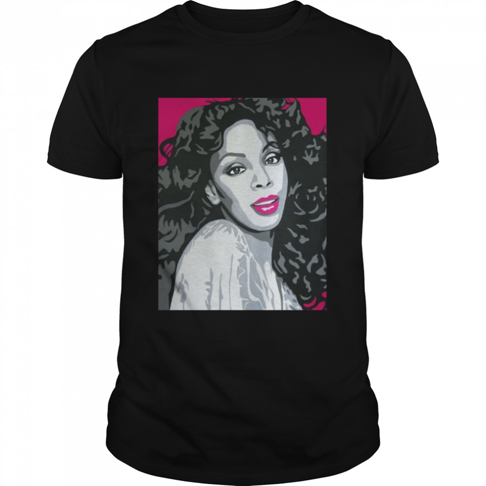 Aesthetic Colred Portrait Donna Summer shirt