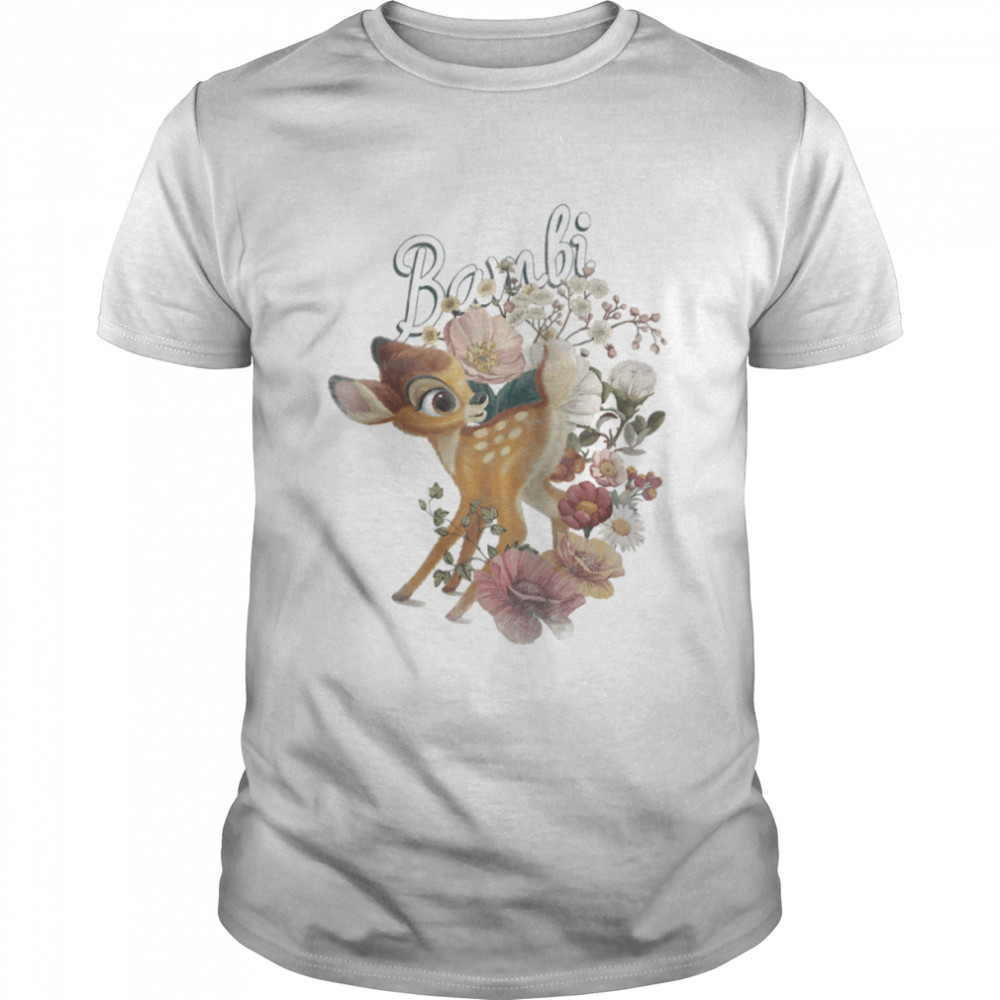Bambi Vintage Floral Disney shirt Classic Men's T-shirt