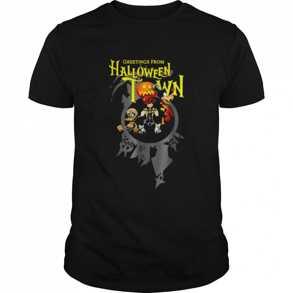 Disney Kingdom Hearts Greetings From Halloween Town shirt