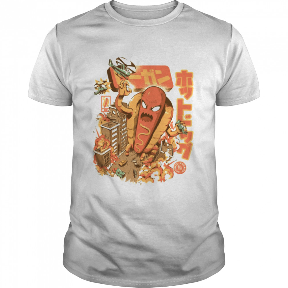 Japanese Great Hot Dog Monster shirt