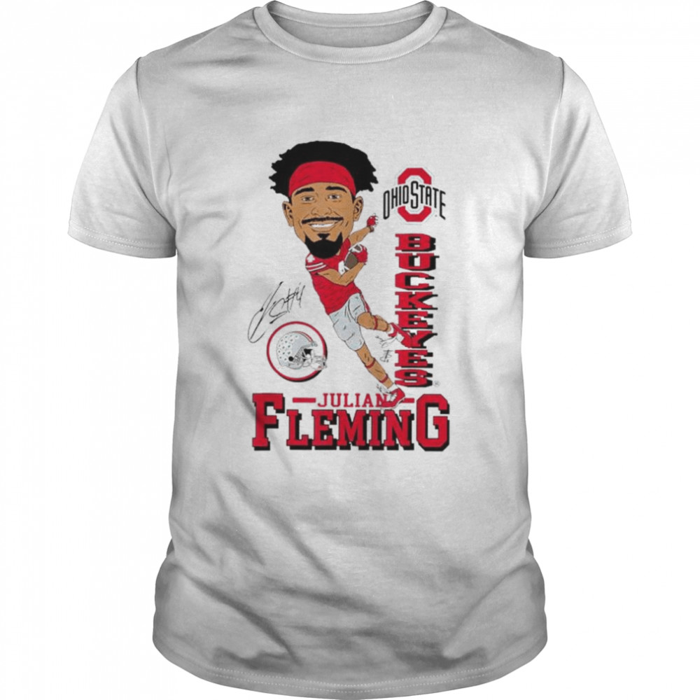 Julian Fleming Ohio State Buckeyes signature shirt